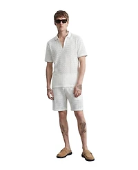 Twisted Tailor Men's Oscar Tipped Crochet Cotton Shorts