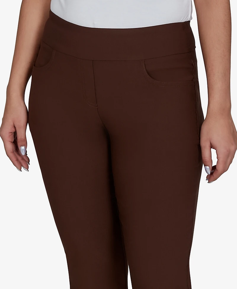 Ruby Rd. Petite Alt Silky Ankle Pull-On Pants