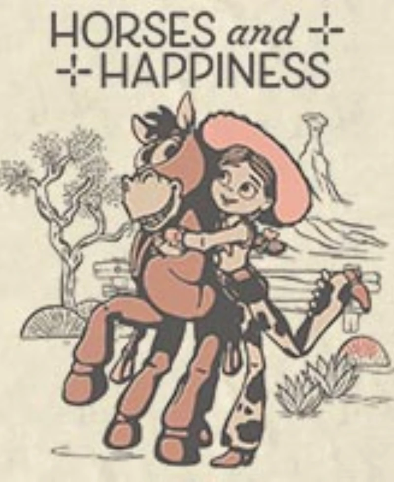 Fifth Sun Men's Horses And Happiness Crewneck T-Shirt