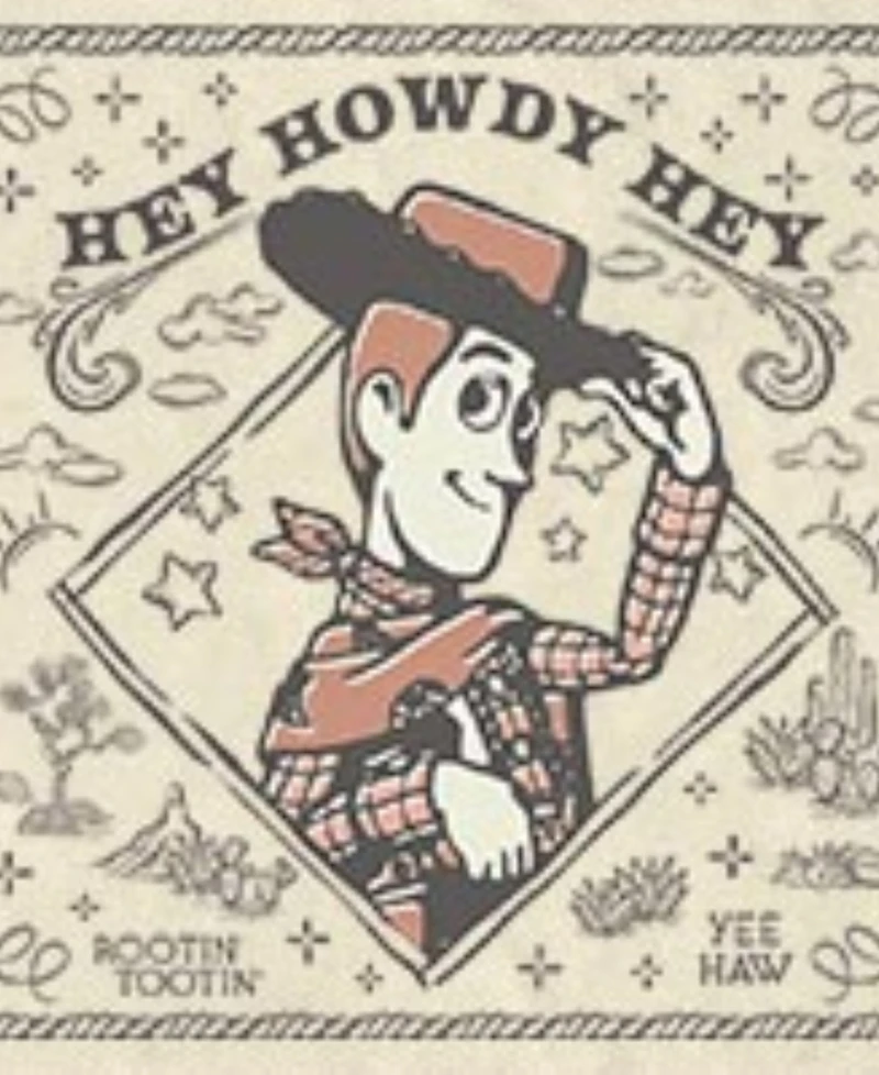Fifth Sun Men's Disney Pixar Toy Story Woody Wild West Wanted Poster Graphic T-Shirt