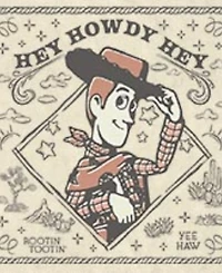 Fifth Sun Men's Disney Pixar Toy Story Woody Wild West Wanted Poster Graphic T-Shirt