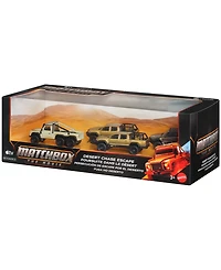 Matchbox 1:64 Scale The Movie Desert Chase Escape Die-Cast Vehicles Collectible 4-Piece Set, Ages 3+