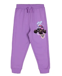 Monster Jam Sparkle Smash Toddler Girls' 2-Piece Fleece Sweatshirt and Pants Set