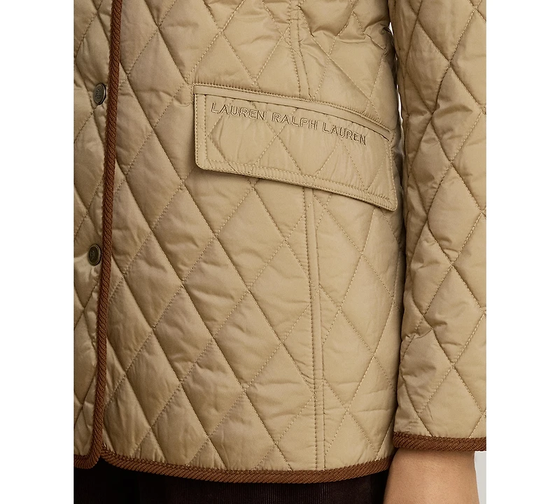 Lauren Ralph Women's Crested Quilted Jacket