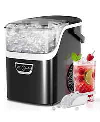 Cowsar Countertop Nugget Ice Maker 35 Lbs Per Day Self Cleaning