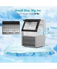 Cowsar Commercial Ice Maker 80 Lbs Per Day 24 Lbs Storage