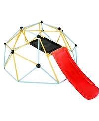 Slickblue Geometric Climbing Dome with Slide, 72" x 96" x 36", For 2-3 Kids, Ages 3-9