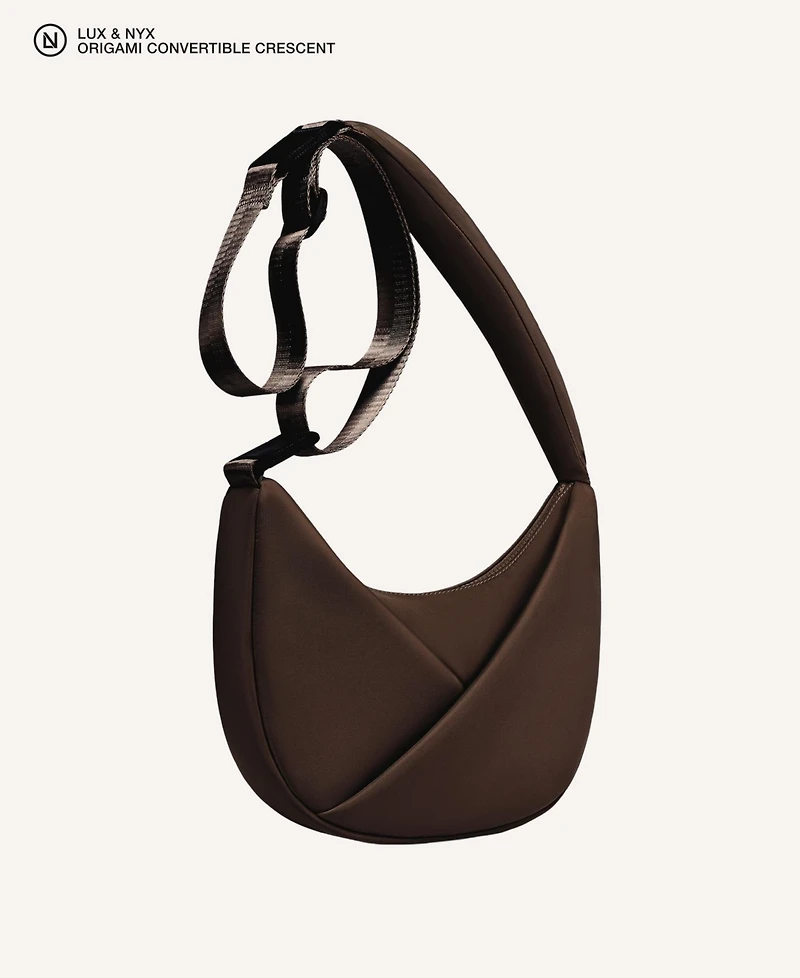 Origami Crescent Handbag Crossbody Bag For Women