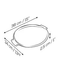 Peugeot Grill to Table Pizza Stone, 15"