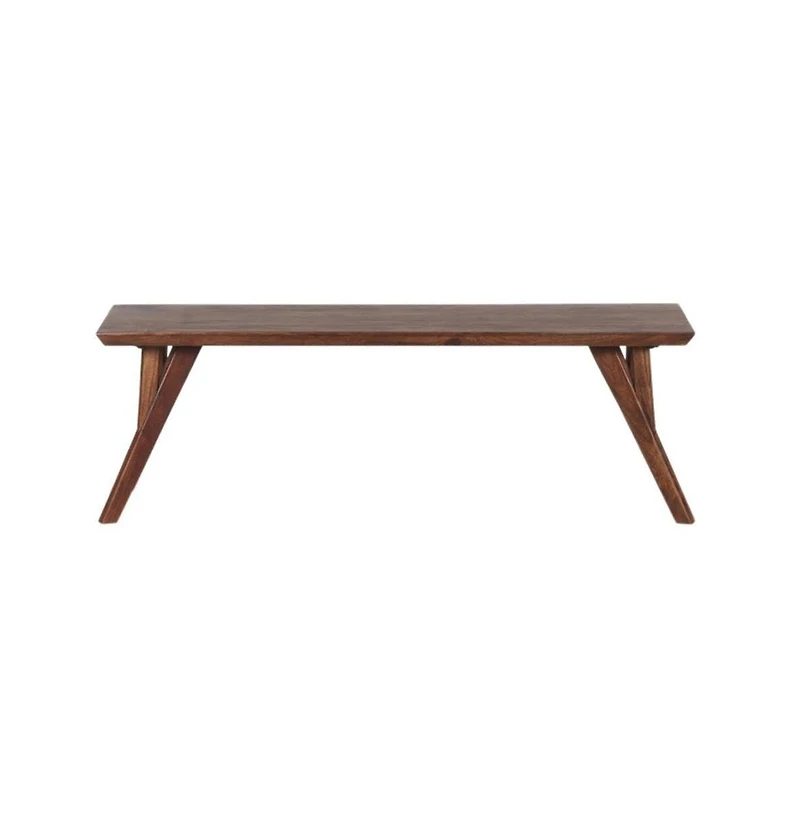 Porter Designs Portola Solid Acacia Wood Dining Bench, Brown