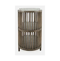 Jofran Rhapsody Mid-Century Modern 36" Open Storage Console Bookcase