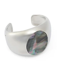 Robert Lee Morris Soho Black Lip Imitation Pearl Bangle Bracelet