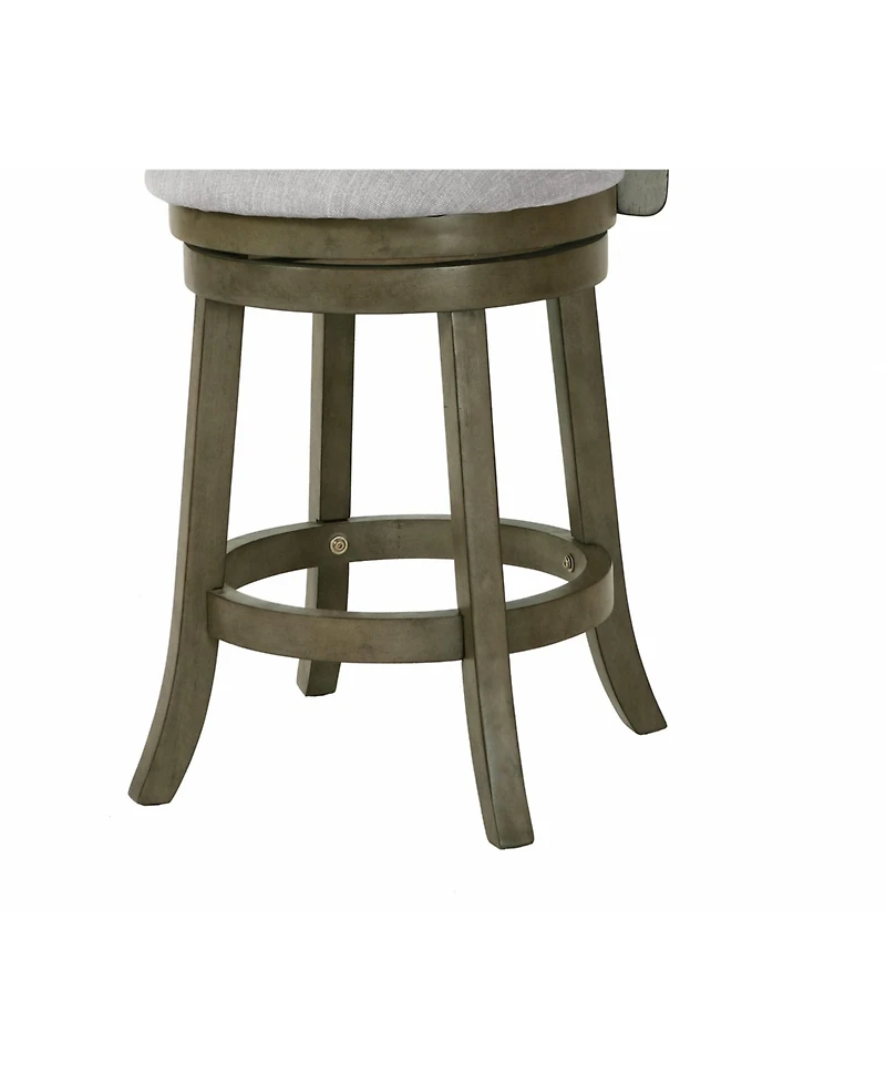 New Classic Furniture Manchester Wood Swivel Counter Stool With Fabric Seat (Set of 2