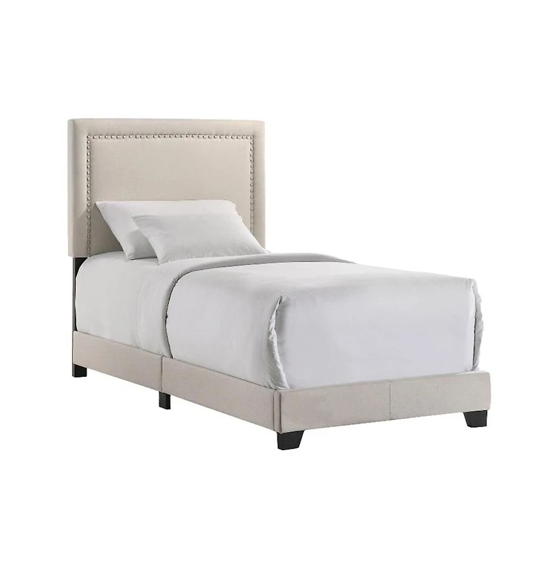 Intercon Zion Twin Uph Bed in Zion Fog Fabric