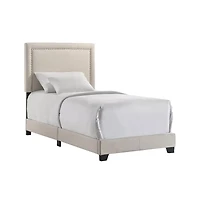 Intercon Zion Twin Uph Bed in Zion Fog Fabric