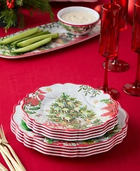 Certified International Santa's Delivery Melamine Salad Plates, Set of 4