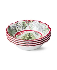 Certified International Santa's Delivery Melamine All Purpose Bowls, Set of 4
