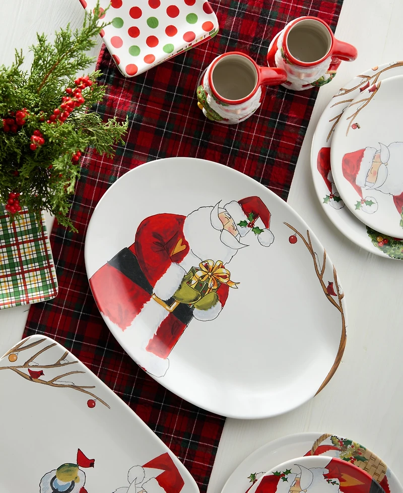 Certified International Santa Delight 16" Oval Platter