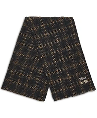 Karl Lagerfeld Paris Lurex Tweed Oversized Blanket Scarf