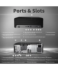 Hp ProDesk 400 G9 Small Form Factor Business Desktop, Intel Core i7-14700, 32GB DDR5, 2TB Ssd, Wi-Fi 5, Windows 11 Pro