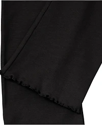 Lands' End Girls Ribbed Knit Flare Leggings