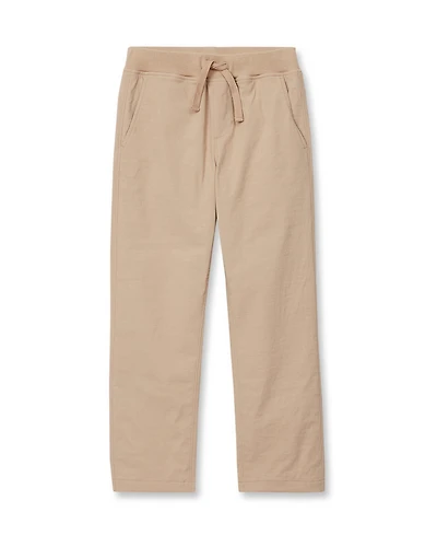 Lands' End Boys Husky Iron Knee Stretch Jersey Lined Pull On Pants
