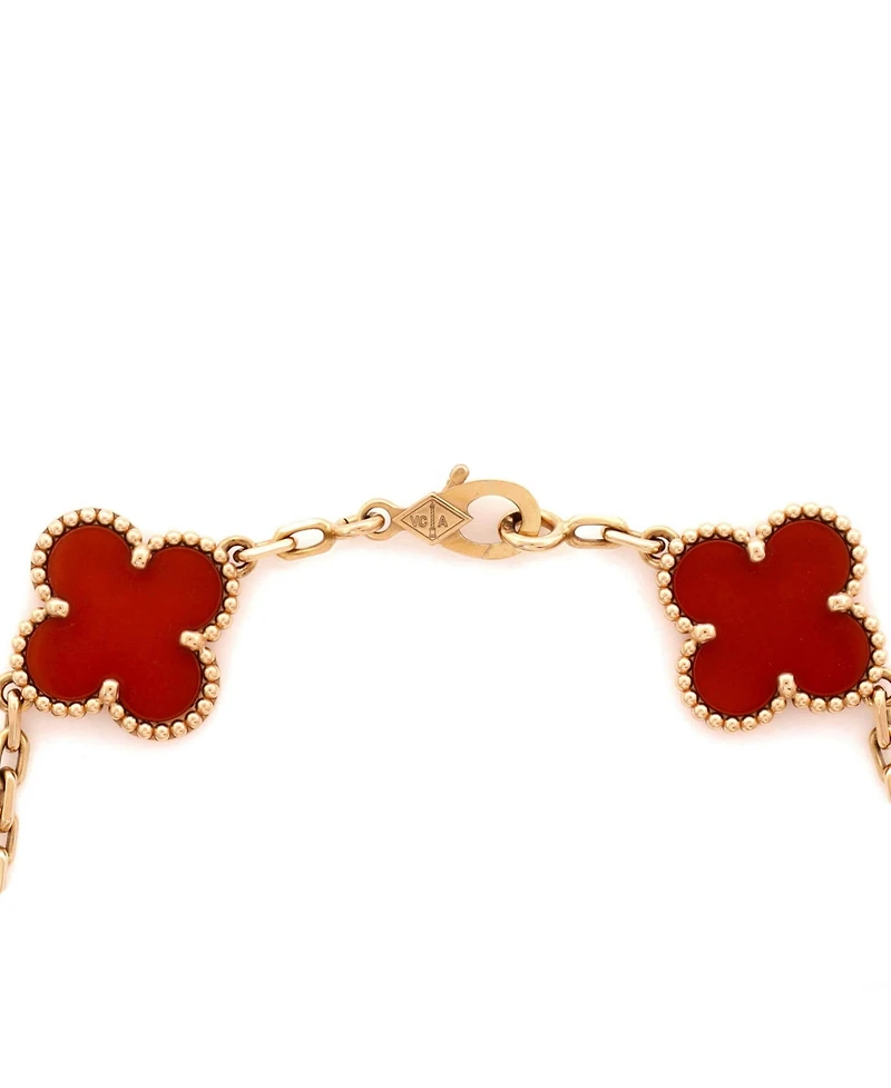 Pre-Owned Van Cleef and Arpels Vintage Alhambra 5 Motifs Bracelet