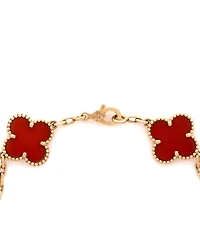 Pre-Owned Van Cleef and Arpels Vintage Alhambra 5 Motifs Bracelet