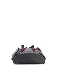 Pre-Owned Gucci Large Double Pocket Buckle Backpack Gg Coated Canvas