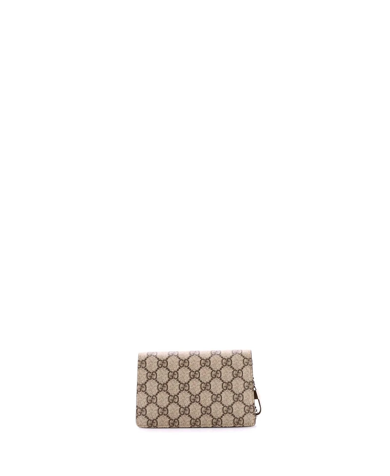 Pre-Owned Gucci Super Mini Dionysus Bag Gg Coated Canvas