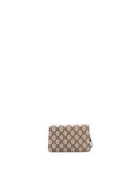 Pre-Owned Gucci Super Mini Dionysus Bag Gg Coated Canvas