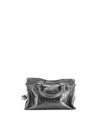 Pre-Owned Balenciaga Small City Classic Studs Bag Embossed Leather
