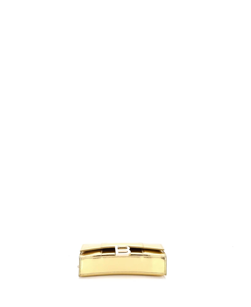 Pre-Owned Balenciaga Hourglass Chain Wallet Leather