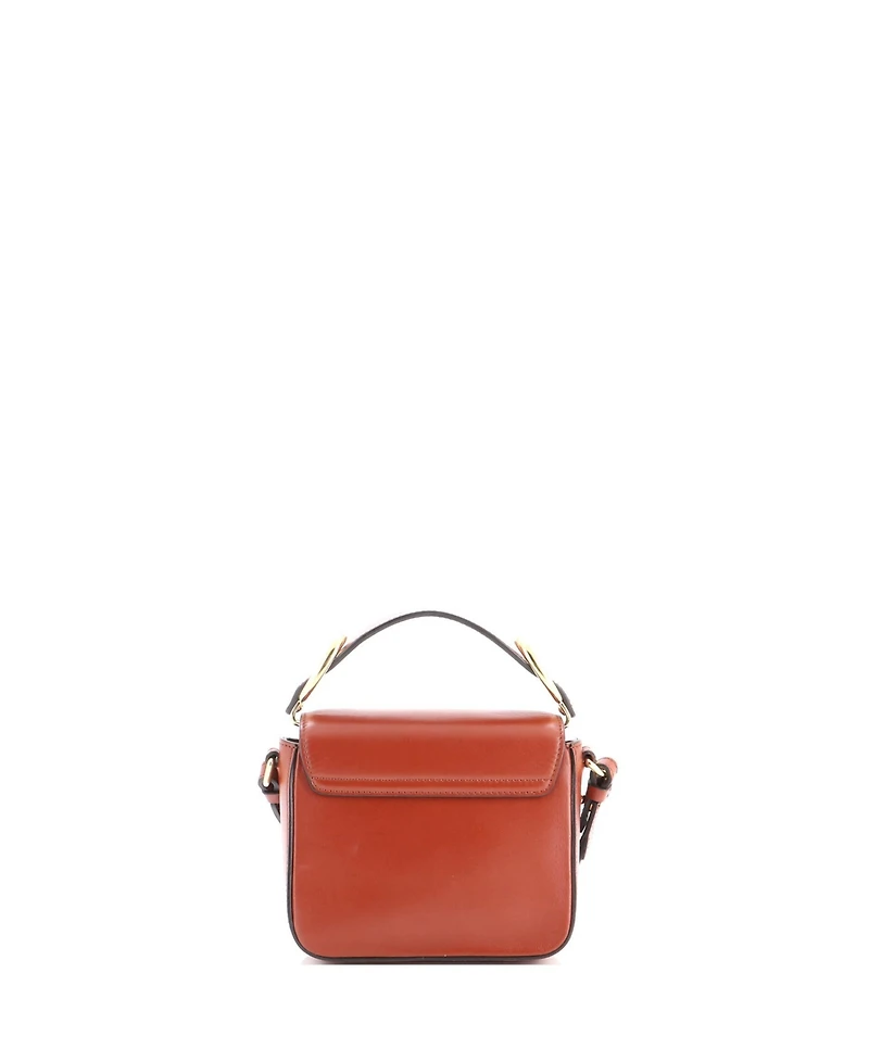 Pre-Owned Chloe Mini C Flap Bag Leather