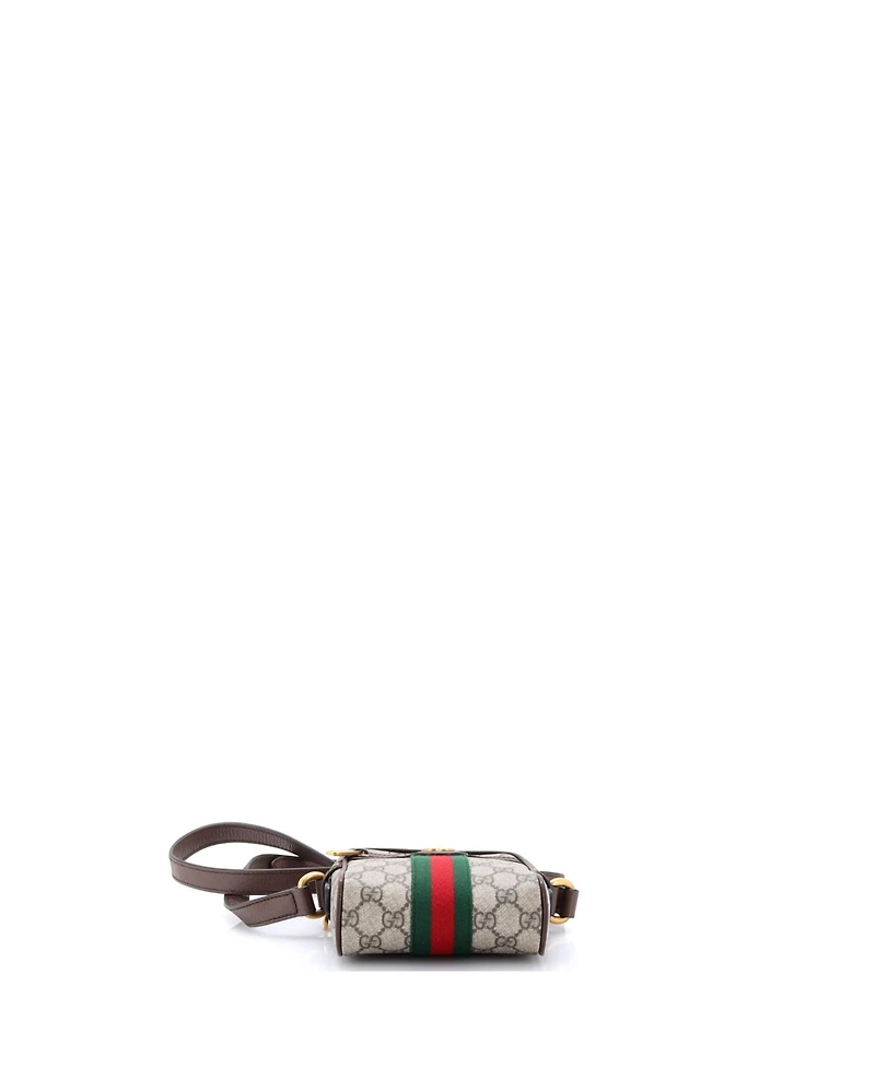 Pre-Owned Gucci Mini Ophidia Messenger Bag Gg Coated Canvas