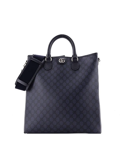 Pre-Owned Gucci Medium Ophidia Convertible Tote Gg Coated Canvas