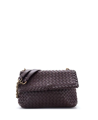 Pre-Owned Bottega Veneta Baby Olimpia Crossbody Bag Intrecciato Nappa