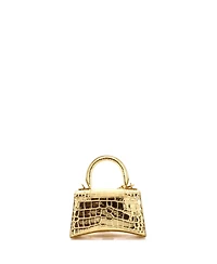 Pre-Owned Balenciaga Xs Hourglass Top Handle Bag Embossed Leather