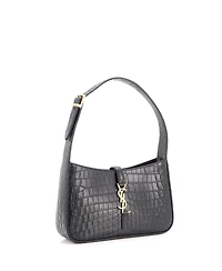 Pre-Owned Saint Laurent Small Le 5 a 7 Hobo Embossed Leather