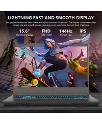 Msi Thin 15 15.6" Fhd Rtx 4050 Gaming Laptop, 144Hz, Intel Core i7-13620H, 32GB Ram, 2TB Ssd, Wi-Fi 6, Win11 Home, Black