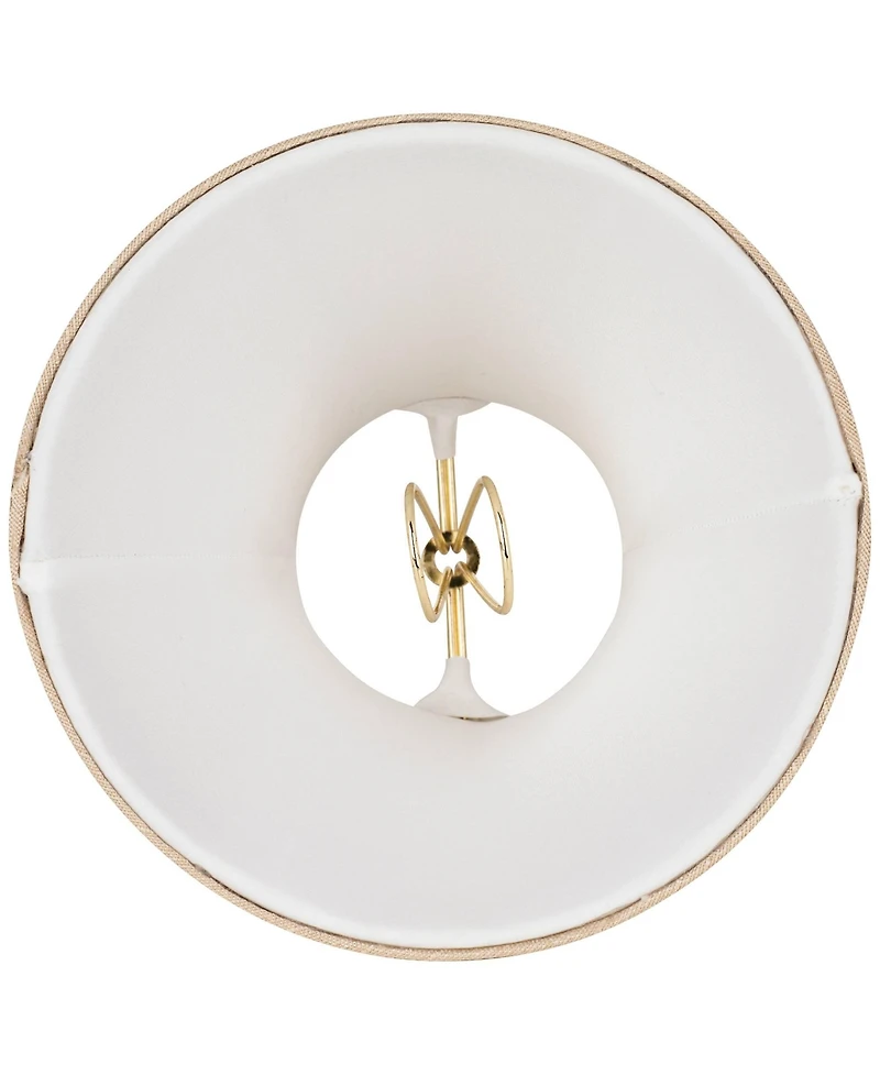 Imperial Shade Set of Bell Lamp Shades Evaline Taupe Brown Fabric Small 3" Top x " Bottom x 5" High Candelabra Clip-On Fitting