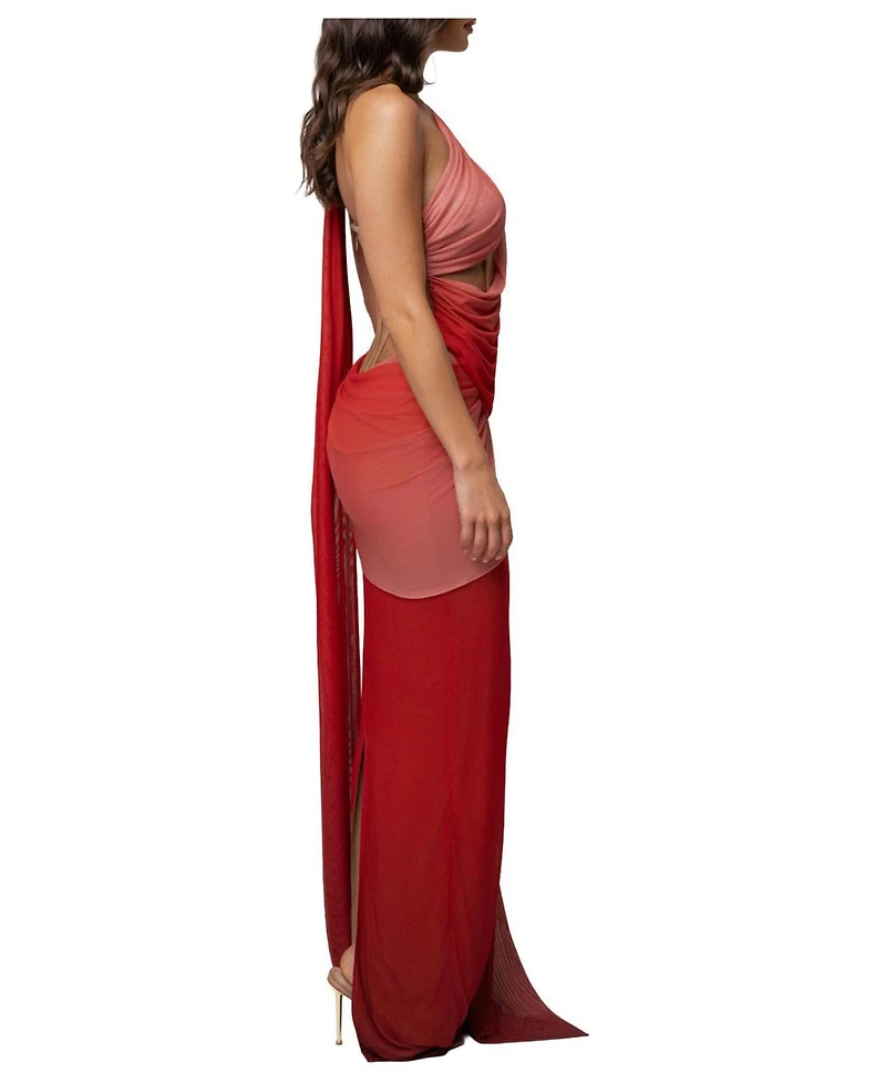Jluxlabel Women's Empress of Hearts High-Neck Corset Mesh Gown