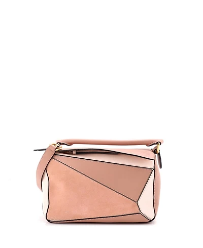 Pre-Owned Loewe Small Puzzle Bag Leather and Suede