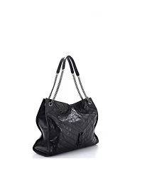 Pre-Owned Saint Laurent Large Niki Shopping Tote Matelasse Chevron Leather