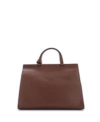 Pre-Owned Gucci Medium Gg Marmont Top Handle Bag Leather