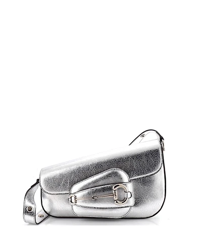 Pre-Owned Gucci Small Horsebit 1955 Asymmetric Shoulder Bag Leather