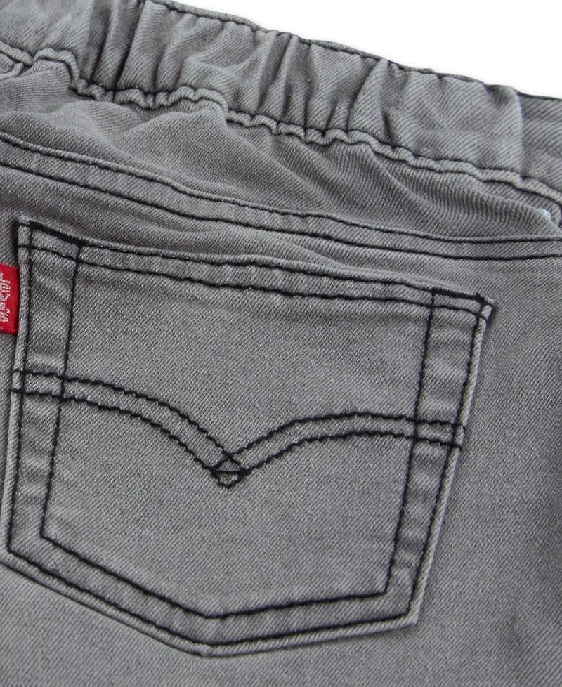Levi's Toddler Boys' 2T-4T 73 Crewneck Top and Baggy Jeans, 2-Piece Set