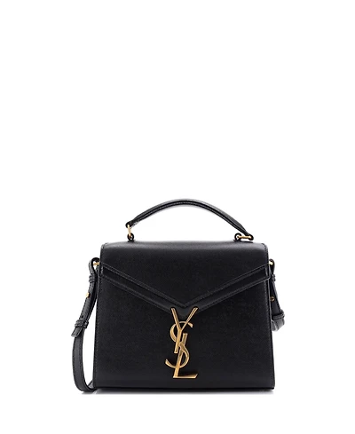 Pre-Owned Saint Laurent Mini Cassandra Top Handle Bag Leather
