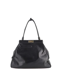 Pre-Owned Prada Large Frame Lock Tote Leather