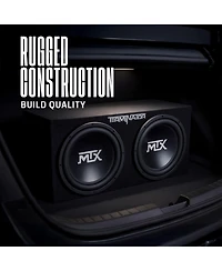 Mtx TNE212D 12-Inch 1200-Watt Car Audio Dual Loaded Subwoofer Box Enclosure